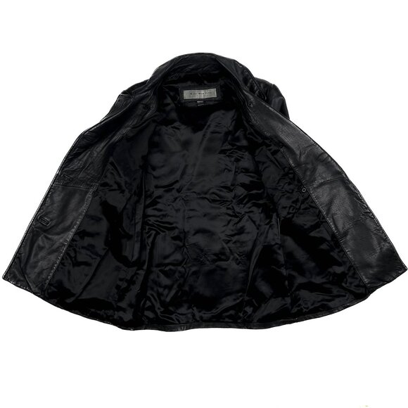 Marc New York Andrew Marc Vintage Soft Leather Double-Breasted Jacket Size S - Picture 8 of 11